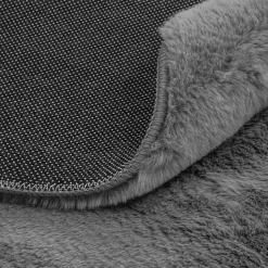 Dywany Rabbit|Dywany Shaggy| Dywan okrągły grafitowy RABBII 90 cm