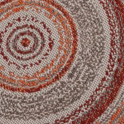 Dywan okrągły na zewnątrz rudy MUNRO 120 CM