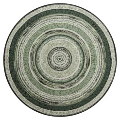 Dywany Zewnętrzne|Dywany Zewnętrzne| Dywan okrągły na zewnątrz zielony MUNRO 120 CM