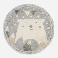 Dzieci inny Dywan okrągły NINA z misiem, 120 cm