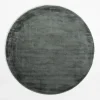 Dywany Z Krótkim Włosiem|inny Dywan okrągły PEARL szaro-zielony 160 cm
