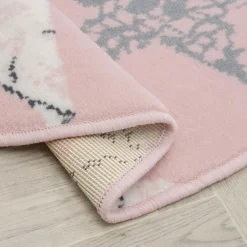 Dywany Dziecięce|Dywany| Dywan okrągły różowy GWIAZDY 100 cm