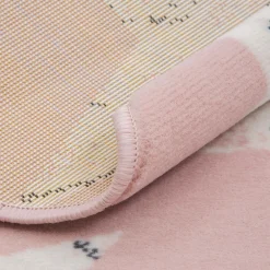 Dywany Dziecięce|Dywany| Dywan okrągły różowy GWIAZDY 100 cm