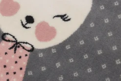 Dzieci Dywan okrągły, różowy KRÓLIK 100 cm