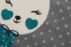 Dzieci Dywan okrągły, turkusowy KRÓLIK 100 cm