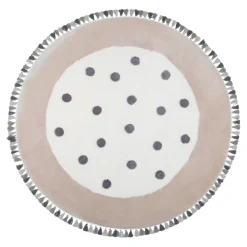 Dzieci Dywan okrągły w kropki MUUM 120 cm