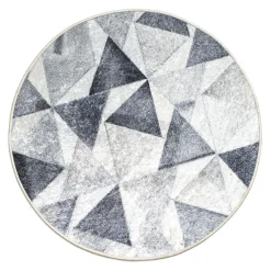 Dywan okrągły w trójkąty SEVILLA 80 cm