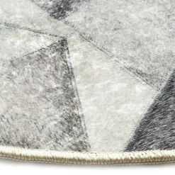 Dywan okrągły w trójkąty SEVILLA 80 cm