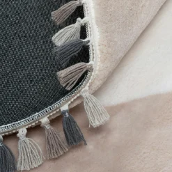 Dzieci Dywan okrągły z frędzlami MUUM 120 cm