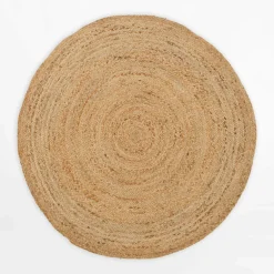 Dywany Z Krótkim Włosiem|inny Dywan okrągły z juty BRUGA, beż,100 cm