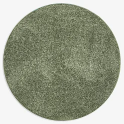 Dywany Z Krótkim Włosiem| Dywan okrągły zielony CLEVER 130 cm