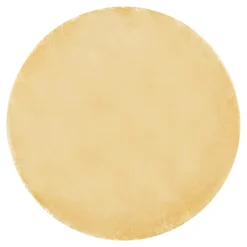 Dywany Z Krótkim Włosiem| Dywan okrągły złoty PULY 100 cm