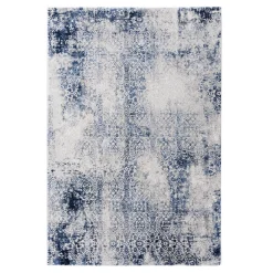 Dywany Z Krótkim Włosiem| Dywan postarzany niebieski KAREN 160x220cm