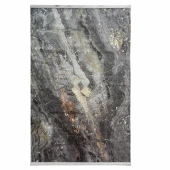 Dywan połyskujący z frędzlami złoty COSMIC 160x230 cm