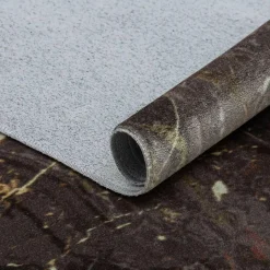 Dywan połyskujący z frędzlami złoty COSMIC 160x230 cm