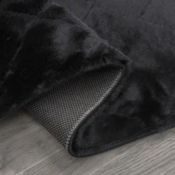 Dywan rabbit czarny MONTANA 80x140 cm