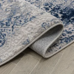 Dywan retro niebieski KAREN 80x140 cm