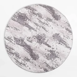 inny Dywan retro VISION, szaro-antracytowy, okrągły, 120 cm