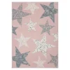 Dywany Dziecięce|Dywany| Dywan różowy GWIAZDY 120x170 cm