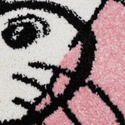 Dywany Dziecięce|Dywany| Dywan różowy w gwiazdki, królik HAPPY 160x230 cm