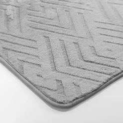 Dywan srebrny DOVER 3D 80x150 cm