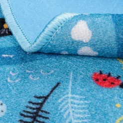 Dzieci inny Dywan STELLA, okrągły, ulice, niebieski, 120 cm