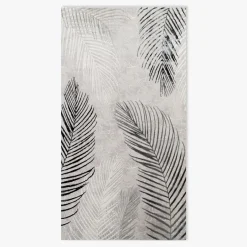 inny Dywan szaro-kremowy w liście SUNSET 80x150 cm