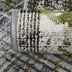 Dywany Zewnętrzne|Dywany Zewnętrzne|inny Dywan szaro-zielony PRZECIERKA MALTA 120x170 cm