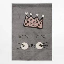 Dzieci inny Dywan szary kot HAPPY 120x170 cm