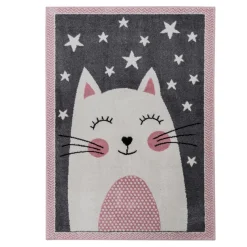 Dzieci Dywan szary, kotek HAPPY 160x230 cm