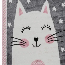 Dzieci Dywan szary, kotek HAPPY 160x230 cm