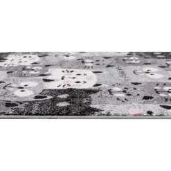 Dzieci Dywan szary, koty HAPPY 80x150 cm