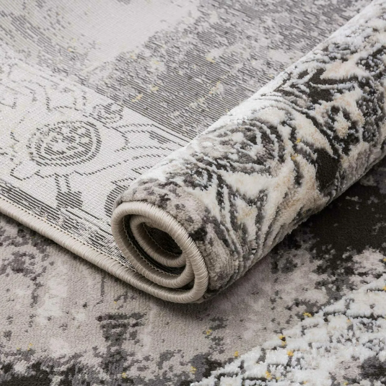 Chodniki|Dywany Z Krótkim Włosiem| Dywan vintage czarny MONAKO 80x150 cm