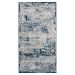 Dywan vintage niebieski ALMERA 80x140 cm