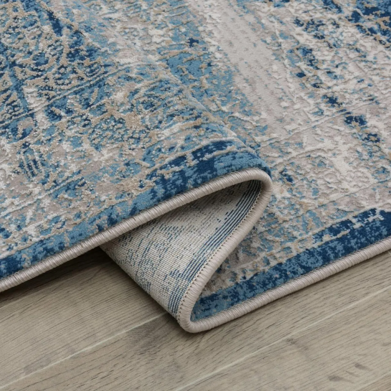 Dywan vintage niebieski ALMERA 160x220 cm