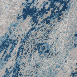 Dywany Z Krótkim Włosiem| Dywan vintage niebieski ALMERA 120x160 cm