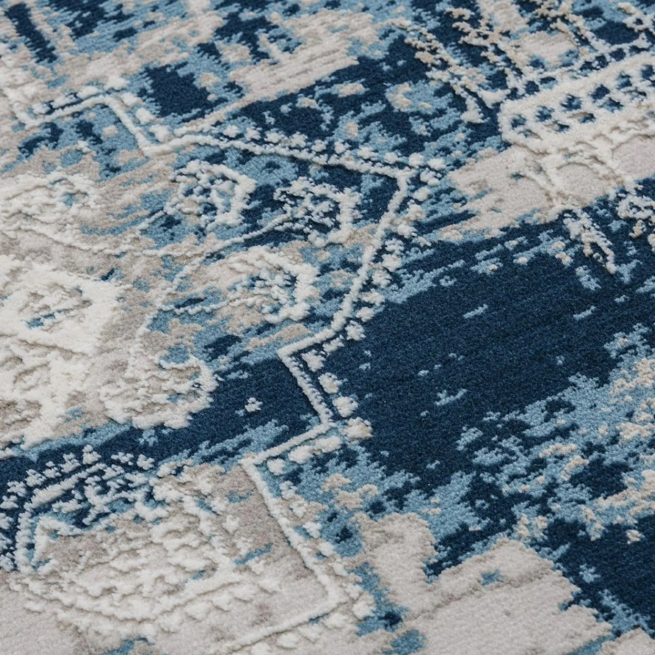 Dywany Z Krótkim Włosiem| Dywan vintage niebieski MONAKO 160x230 cm