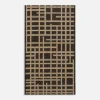 Dywaniki|inny Dywan w kratę czarny JUTA 50x80 cm