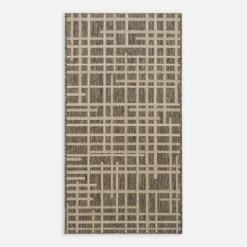 Chodniki|Dywany Z Krótkim Włosiem|inny Dywan w kratę szary JUTA 80x150 cm