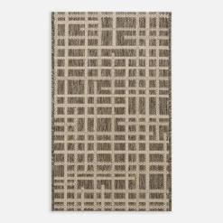 Dywaniki|inny Dywan w kratę szary JUTA 60x100 cm