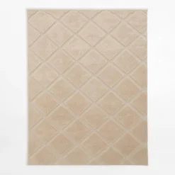 Dywany Z Krótkim Włosiem|inny Dywan w romby PORTO, beżowy, 120x160 cm