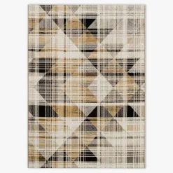 inny Dywan w trójkąty szaro-żółty MALTA 120x170 cm