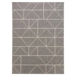 Dywan w trójkąty szary FABIO 120x170 cm