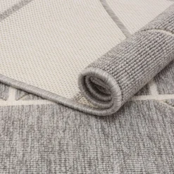 Chodniki|Dywany Zewnętrzne| Dywan w trójkąty szary FABIO 80x150 cm