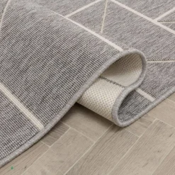 Dywan w trójkąty szary FABIO 160x230 cm
