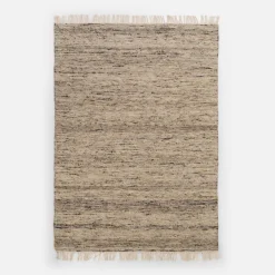 inny Dywan wełniany ciemny beż LIMA 140x200 cm