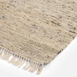 inny Dywan wełniany ciemny beż LIMA 80x150 cm