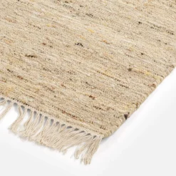 inny Dywan wełniany jasny beż LIMA 140x200 cm