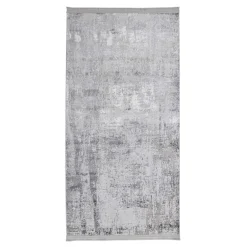 Chodniki|Dywany Z Krótkim Włosiem| Dywan z frędzlami - jasnoszary KASHMIR 80x150 cm