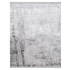 Dywany Z Krótkim Włosiem| Dywan z frędzlami jasnoszary KASHMIR 120x170 cm